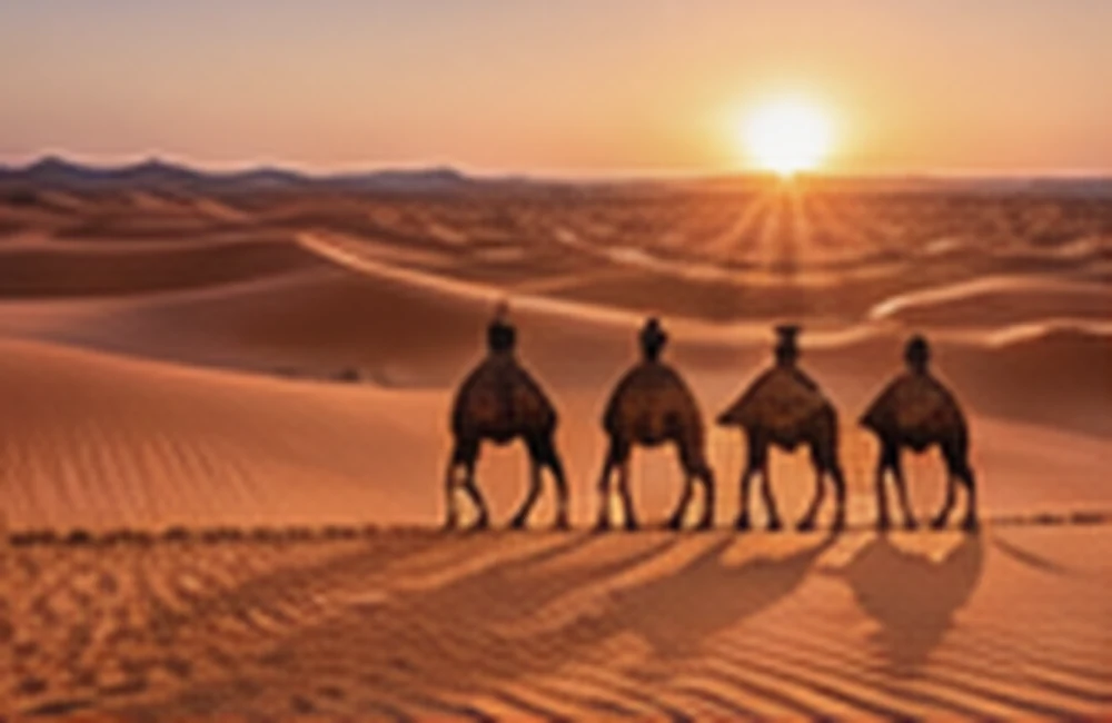 Merzouga, Morocco — Sahara desert dunes