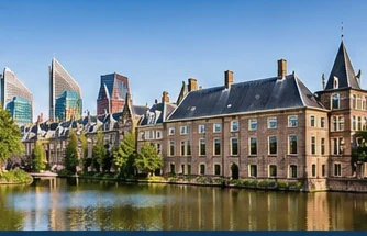 The Hague, Netherlands — Binnenhof and historic government quarter