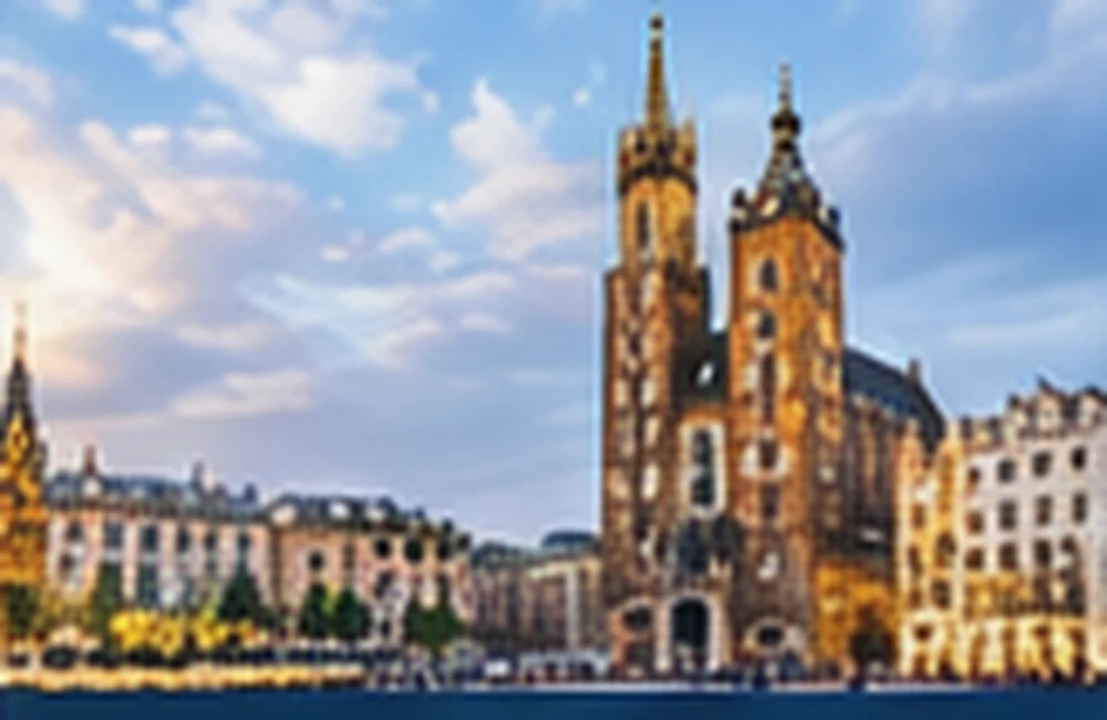 Kraków, Poland — Historic architecture and main square