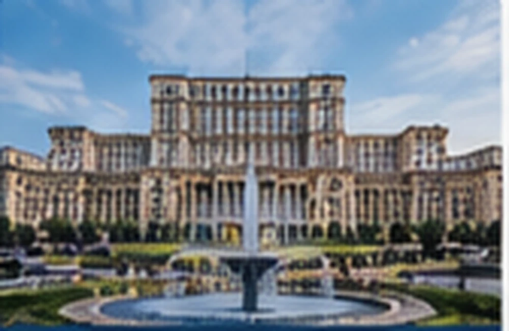 Bucharest, Romania — Palace of Parliament and city skyline