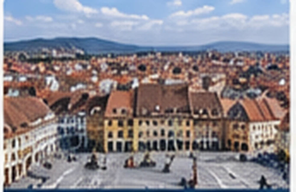 Sibiu, Romania — Historic rooftops and city squares